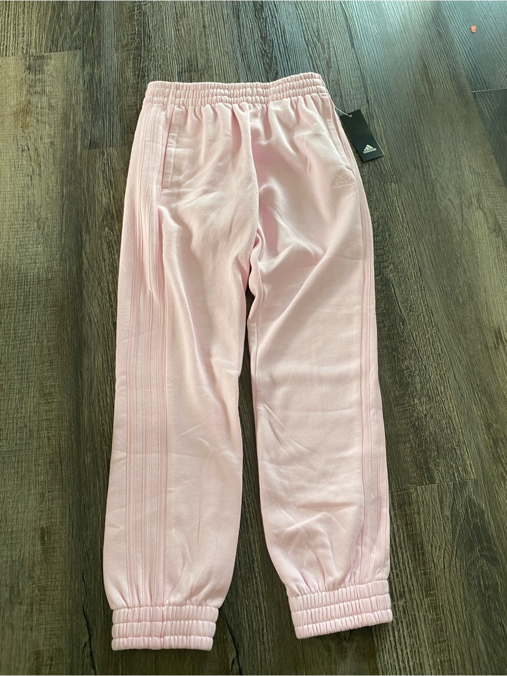Youth Light pink Adidas sweatpants